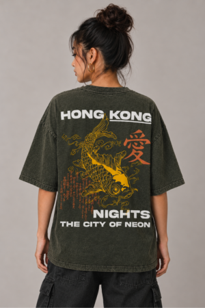 Hong Kong – Olive Green Lava Wash